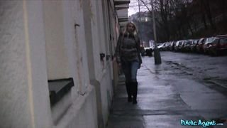 Public Agent - Stunning Blonde Happily Exchanges Pussy Fucking For Money - 01/11/2013