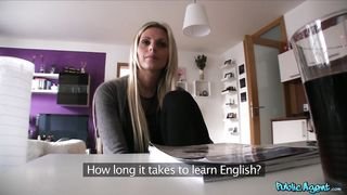 Public Agent - English Lesson Turns Into A Good Fucking For Busty Blonde - 02/01/2013