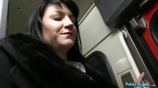 Public Agent - Raven Haired Hottie Gets A Hot Cumshot On A Speeding Train - 12/27/2013