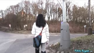 Public Agent - Pretty Dark Haired Girl Surprises Stranger With Huge Tits - 03/07/2014