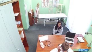 Fake Hospital - Nympho Nurse Gives Breast Exam - 09/29/2014
