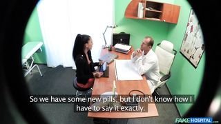 Fake Hospital - Sexy sales lady makes doctor cum twice as they strike a deal - 07/28/2015