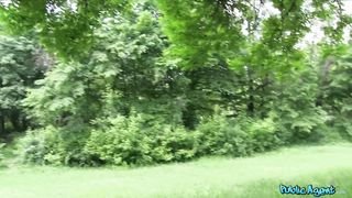 Public Agent - Sexy black haired russian fucked in the woods - 06/15/2015
