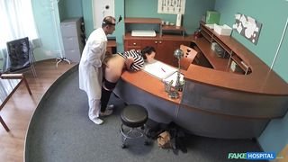 Fake Hospital - Doctor empties his sack to ease sexy patients pain in her back - 06/05/2015