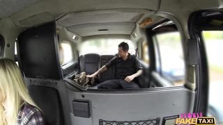 Female Fake Taxi - Dirty Driver Swallows Copper's Cock - 02/12/2016