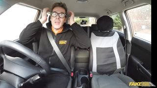 Fake Driving School - Confident Learner Squirts and Cums - 05/02/2017