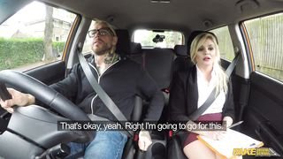 katy jayne, dean van damme, fake driving school failed test leads to back seat sex - 10.24.2017