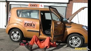 Fake Driving School - BBC stretches cheating wet pussy - 03/11/2019