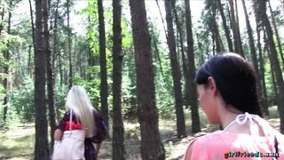 Girlfriends - Hot Lesbian Threesome In The Woods - 11/11/2014