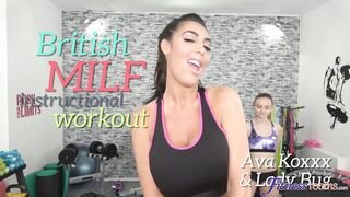 Fitness Rooms - British MILF instructional workout - 04/16/2018