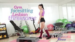 Fitness Rooms - Gym facesitting lesbian threesome - 11/28/2020
