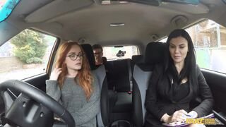 Fake Driving School - Sweet redhead in Hard Threesome - 03/19/2017