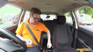 Fake Driving School - Big tits babe rides to pass - 09/15/2017
